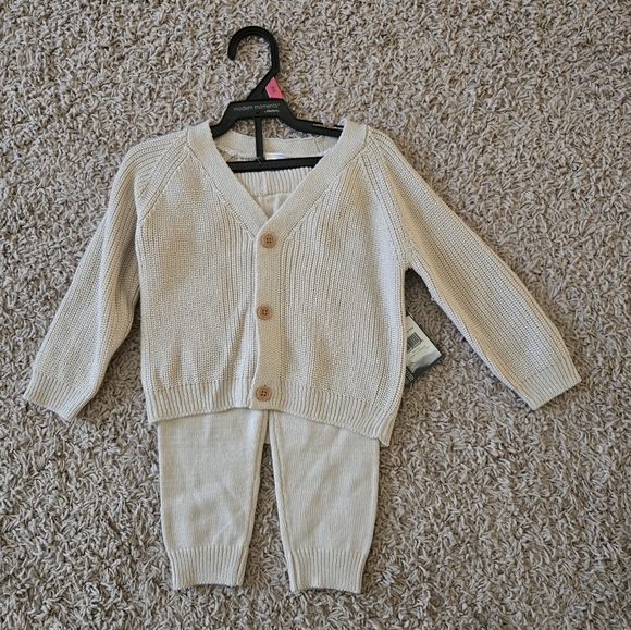 Fall/Winter Dress and Sweater Set Bundle (Size 18 mos) - Picture 2 of 3